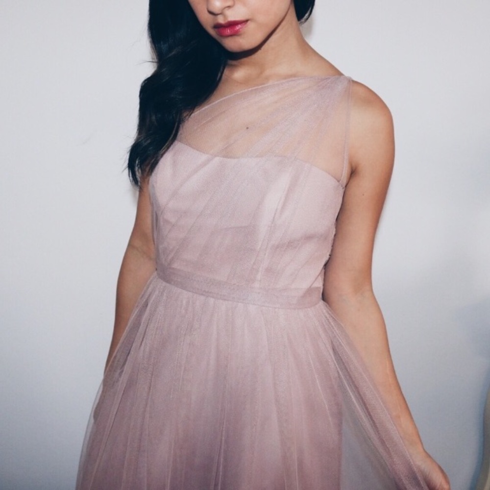 Dusty Rose Mauve Flowy Gown